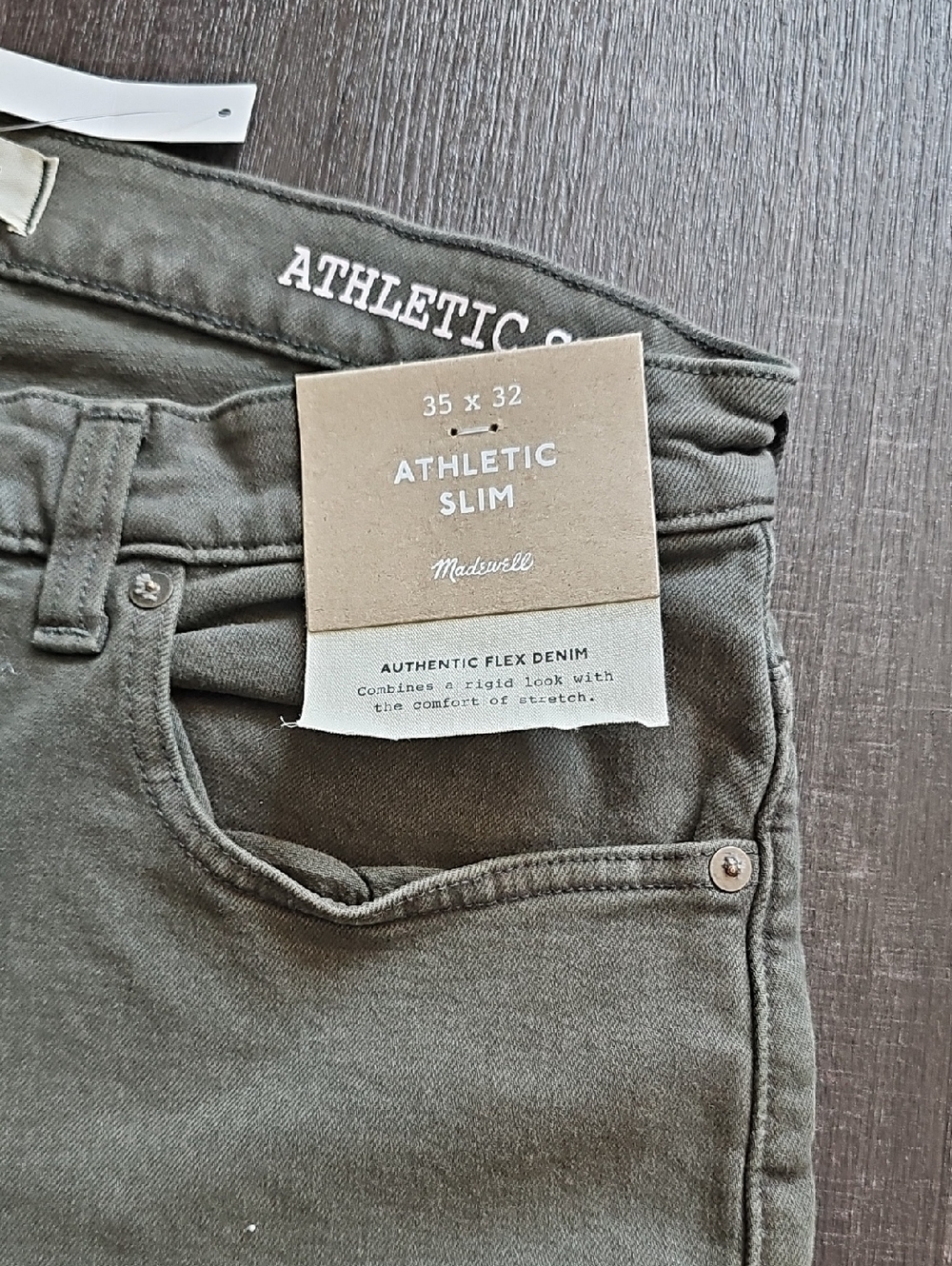 Madewell Athletic Slim Jeans - Olive
